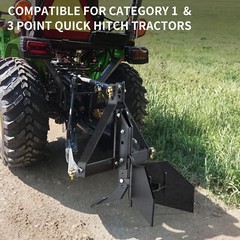 Heavy Duty Steel Middle Buster for Category 1 3 Point 3 Pt Quick Hitch Tractors