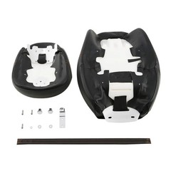 Two Pieces 2-Up Motorcycle Driver Passenger Low Profile Leather Seat For Harley