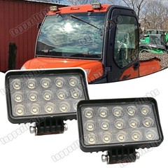 6×4 LED work lights Kit Fit Kubota RTV 900/1100 Series Utility Vehicle Bumper