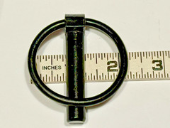 7/16″ x 1-3/4″ Lynch Pins Yellow Zinc Plated Steel Painted Black – 10 Pack
