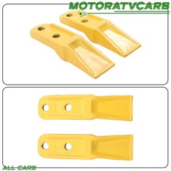 ALL-CARB 2× Bucket Teeth w/ Bolts Nuts for Excavator Attachment Narrow Bucket