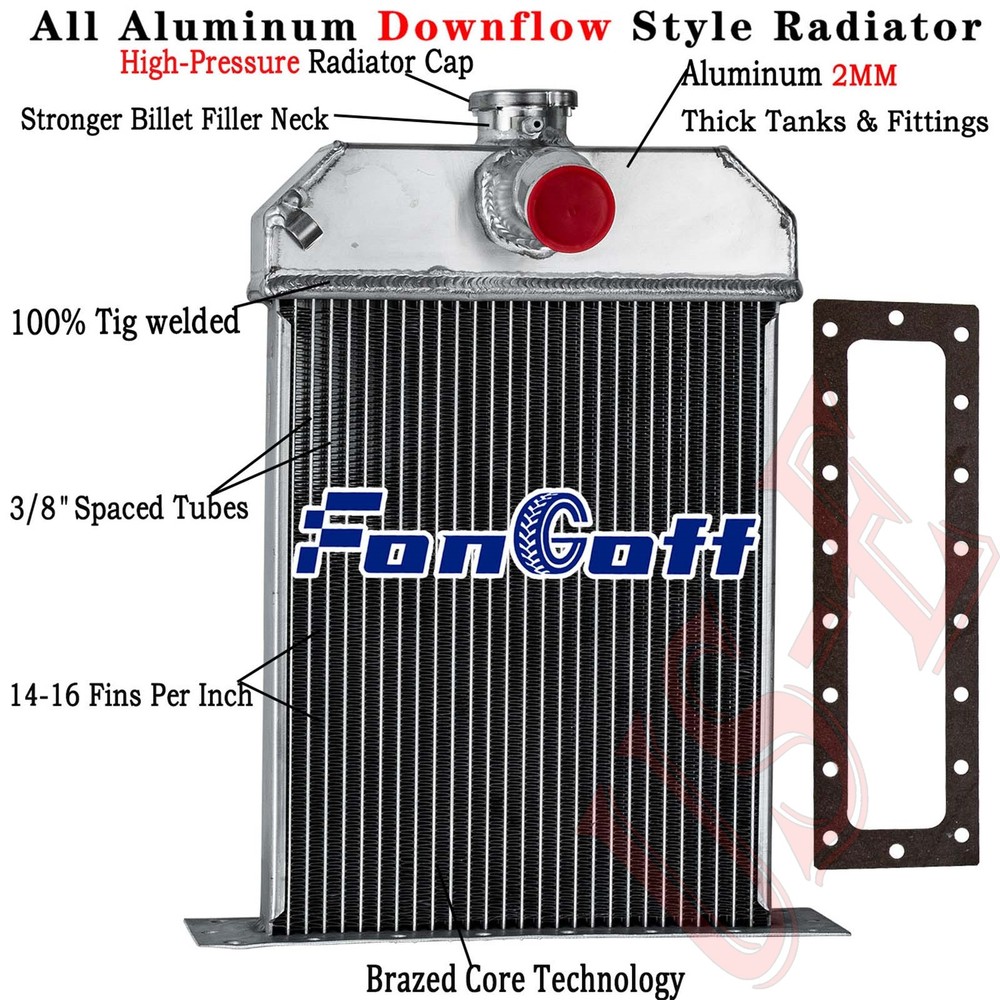 Radiator Fits Farmall Cub Lowboy International 351878R92,351878R91/351878R93