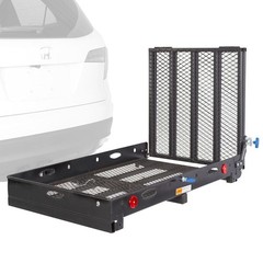 Silver Spring 48″ x 28″ Folding Steel Wheelchair Carrier with Ramp & Hitch Mount