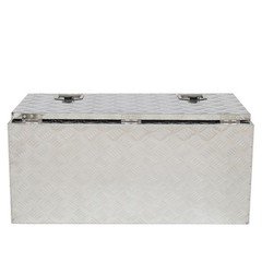 36″ Aluminum Under Body Toolbox 5 Bar Tread Silver