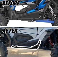 Black Nerf Bars for 2014-2023 Polaris RZR XP 1000 Turbo S Rock Sliders
