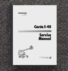 S-40 2WD & 4WD Telescopic Boom Lift Service Repair Manual Fits Genie PN 32222