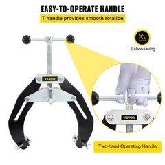 Pipe Clamp, 2 to 6 in, High Strength Ultra Clamp with Quick Acting Screws, Steel