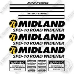 Midland SPD-10 Road Widener Decal Kit- 7 YEAR OUTDOOR 3M VINYL !