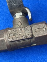 3/8” Marine Brass Valve With Hose Made In Italy DN 10 PN 64w-16g