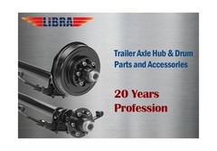 LIBRA One New 10″ X 2-1/4″ Trailer Brake Drum 5 on 4.5″ B.C. for 3500 Lbs Axl…