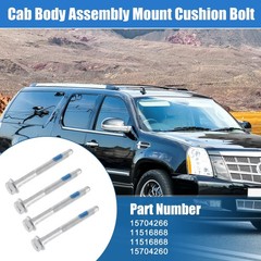 X AUTOHAUX 4PCS New Cab Body Assembly Mount Cushion Bolt,10.9 Grade Mild Stee…