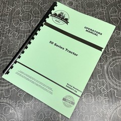 Operators Manual fits John Deere 50 Series Tractor Owners Instruction 5000001-Up