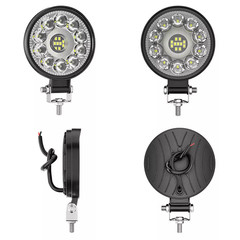 Pair 3.3” Round LED Spot work Lights Fit Caterpillar Construction Equipment