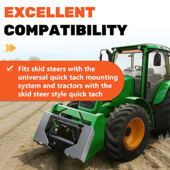 1/4″ 3/8″ HD 1/2″ Quick Tach Attachment Mount Plate Skid Steer