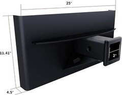 1/4″ Thick Mini Hitch Mount Plate W/2″ Receiver Quick Tach Mount Lightweight Tow