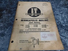Minneapolis Moline Shop Manual Series GVI – G1350 I & T Shop Service Massey Ferg