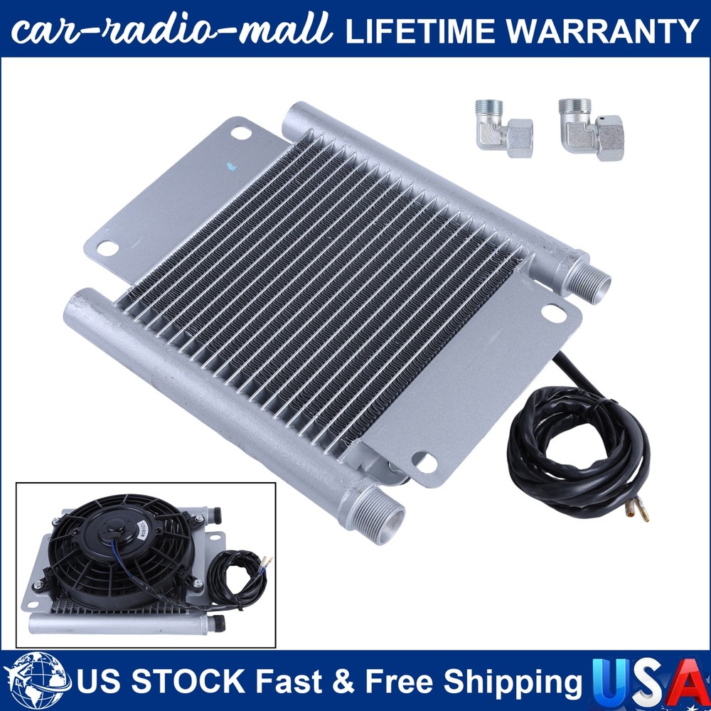 For H12 / QH12 Mini Excavator Attachment Radiator Plus Hydraulic Oil Cooler Fan