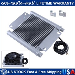 For H12 / QH12 Mini Excavator Attachment Radiator Plus Hydraulic Oil Cooler Fan