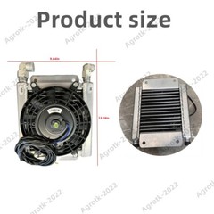 AGT Radiator Plus Hydraulic Oil Cooler Fan For H12/QH12Mini Excavator Attachment