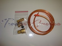 Oil Pressure Gauge Copper Tubing Line Kit 6 x 1/8 for Ford Tractors