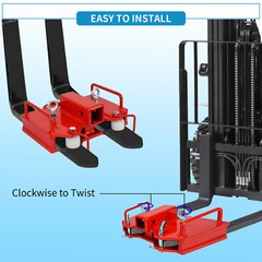 2″ Forklift Hitch Receiver Dual Pallet Forks Trailer Towing Adapter Attachment