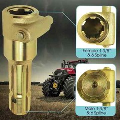 PTO Extender Adapter 1-3/8″ 6-Spline Male to Female for Agricultural Equipment