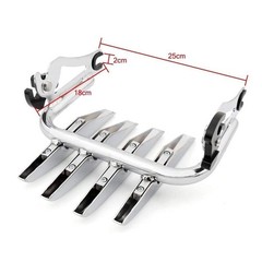 Detachable Sissy Bar Passenger Backrest Pad & Luggage Rack for Touring 09-25