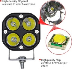 2PCS 3” LED WORK Lights Pods Caterpillar Skid Steers Excavator Forklift Loader
