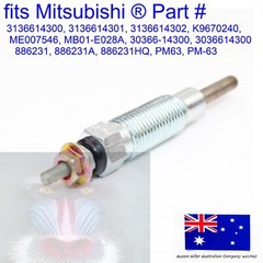 for Mitsubishi Glow Plug 886231 886231A 886231HQ PM63 PM-63 K4N 4DR1 4DR5 Engine
