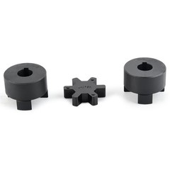 5/8″ to L075 Flexible 3-Piece L-Jaw Coupling 0.625 inches, Light Brown