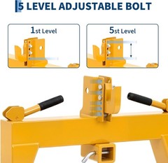 3-Point Quick Hitch Adapter for Category 1-Attachment for Tractor Steel 3000lbs