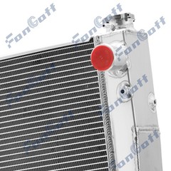 4 Row 70mm Aluminum Radiator for Case New Holland Skidsteer #47946380,47362351