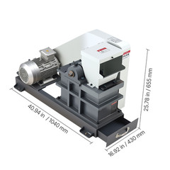 Uimoso Jaw Crusher 6.10 X 5.12″ Feed Size Rock and Stone Crushing Machine 220V