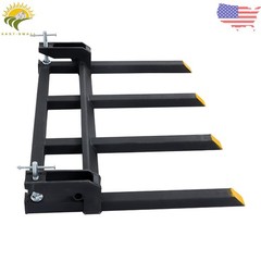 For Tractor Skid Steer Buckets Universal 2500lbs 42″ Clamp on Heavy Debris Fork