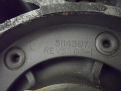 DETROIT DIESEL IN-LINE 71 Series Engine Blower Supercharger End Plate 5122363