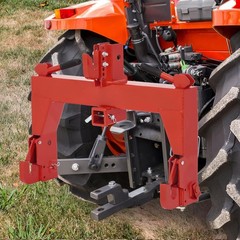 3 Point Quick Hitch W/ 2″ Receiver Hitch Steel For Cat 1 & 2 Tractors 3000lbs