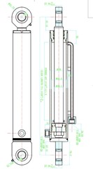 Kubota Replacement Aftermarket Thumb Cylinder 70091-00096