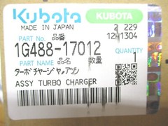1G488-17012 GENUINE KUBOTA RHF3 TURBOCHARGER FOR BOBCAT S185 V2003 TURBO 6692389