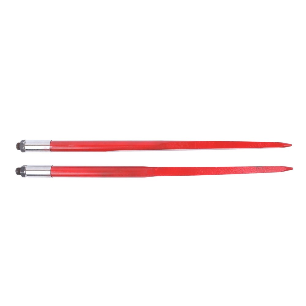 Hay Bale Spear 43″ 3000 lbs Capacity 2 Pack Spike Fork Fits For Tractors Loaders