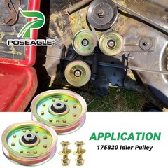 POSEAGLE 2 Pack 175820 Idler Pulley Replaces A10 2×175820, 2×175820