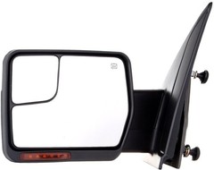 Towing Mirror 2004-2014 Ford F150 Driver Side Pwr Htd Turn Sig PuddleLmp Chrome