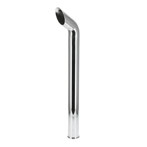 Exhaust Stack – 3-15/16″ FL x 48″ Curved Chrome fits John Deere 4430 4440 4450