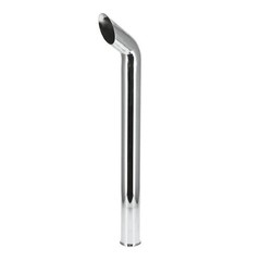 Exhaust Stack – 3-15/16″ FL x 48″ Curved Chrome fits John Deere 4430 4440 4450