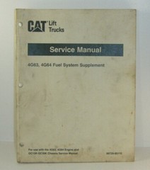 Cat 4G63, 4G64 Fuel System Supplement Service Manual (99729-85110) {P8135}