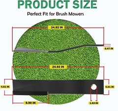 2 Pcs for Bush Hog Cutter Blade 7555 7555BH BH25 RB60 SQ60 Rotary Mower Blade