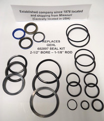 REPLACES GEHL 602897 SEAL KIT – 2-1/2″ BORE WITH 1-1/8″ ROD