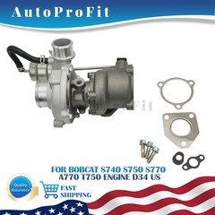 Fits Bobcat S740 S750 S770 A770 T750 Engine D34 K03 Turbo Turbocharger 7256748