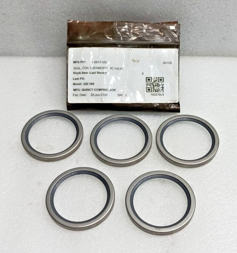 QUINCY 125657-052 THERMOSTATIC VALVE SEAL LOT OF 5 PCS NEW FAST SHIPPING