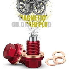 Magnetic Oil Drain Plug 7075 Aluminum CNC Craft with WasherSize:M14x1.5 plug