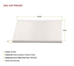 2 Pack Cabin Air Filter For International Durastar, WorkStar Replaces P614221